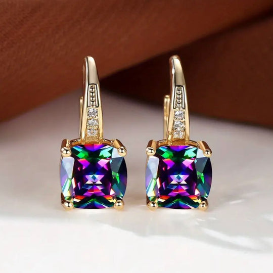 Boucles d'oreilles en pierre mystique