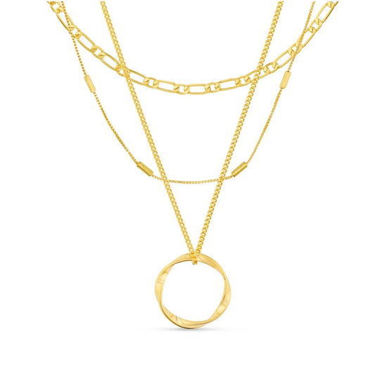 Collier en Or à Trois Rangées Classique
