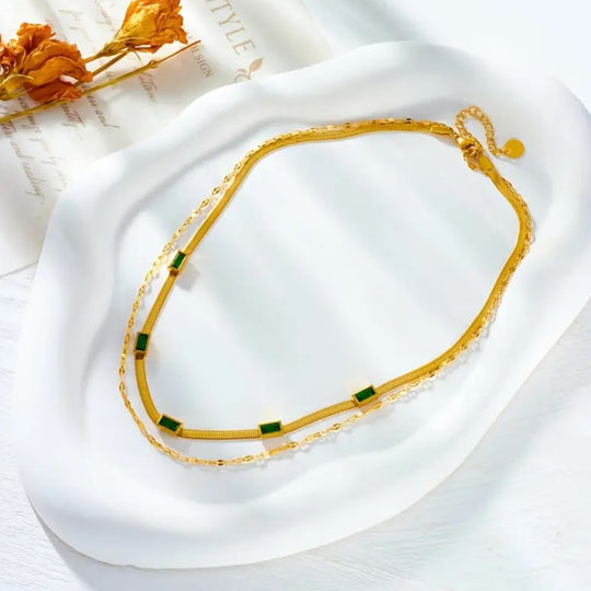 Collier Rétro Double Couche Sorella Gem