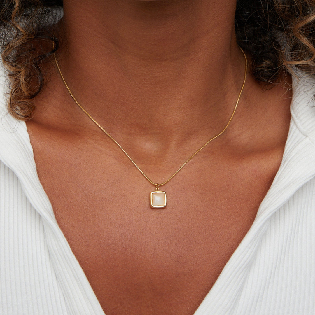 Collier Pendentif Riva Moonstone