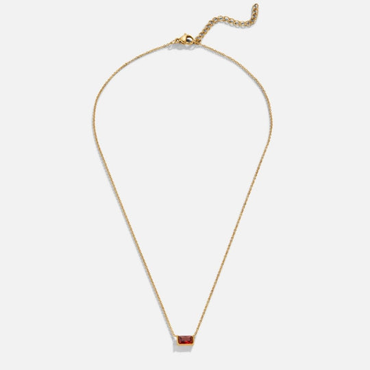 Collier Baguette en Rubis