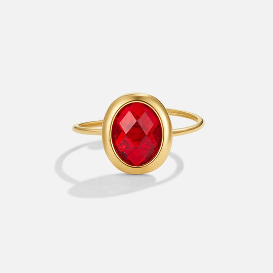 Bague en Cristal Ruby Or
