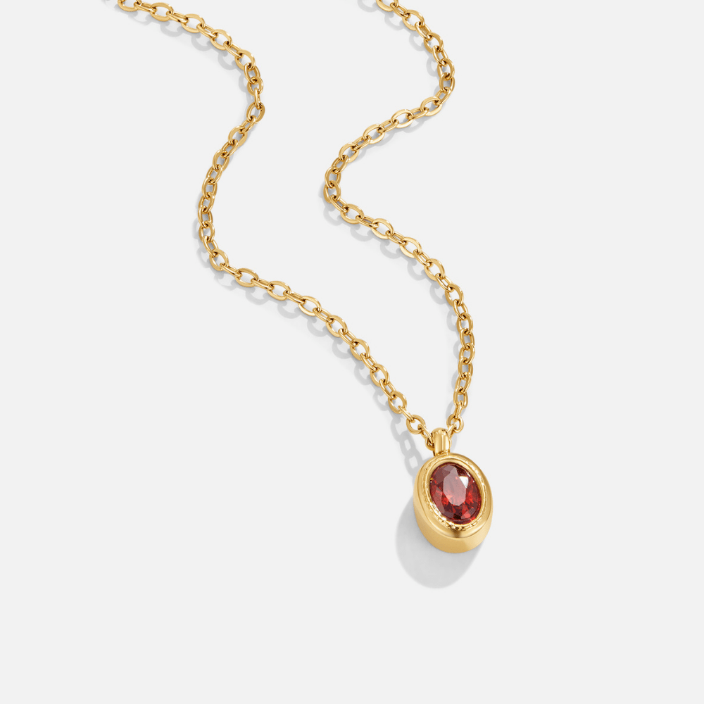 Collier en Cristal Rouge Rubis