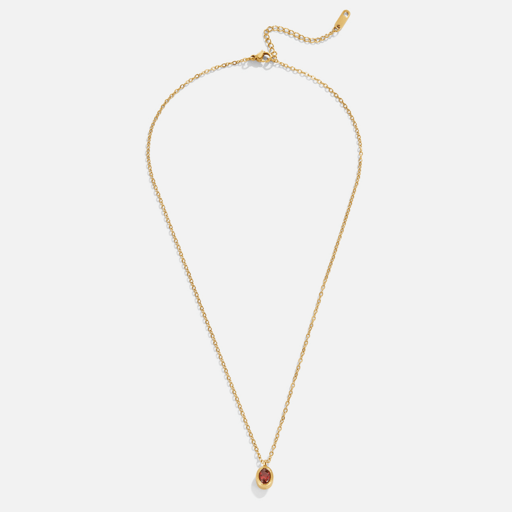 Collier en Cristal Rouge Rubis