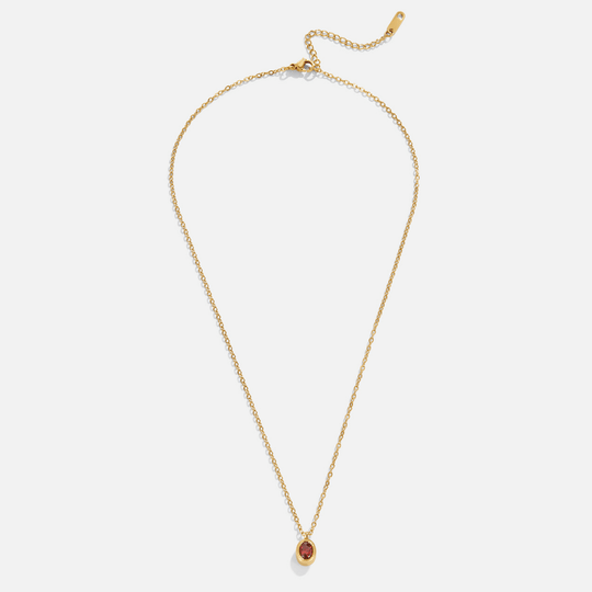 Collier en Cristal Rouge Rubis