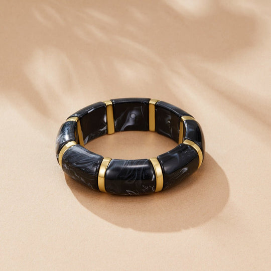 Bracelet Marbré Noir Sabina