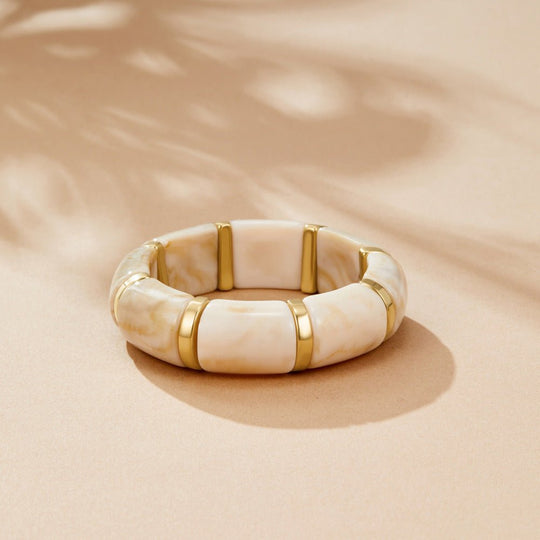 Bracelet Marbré Blanc Sabina
