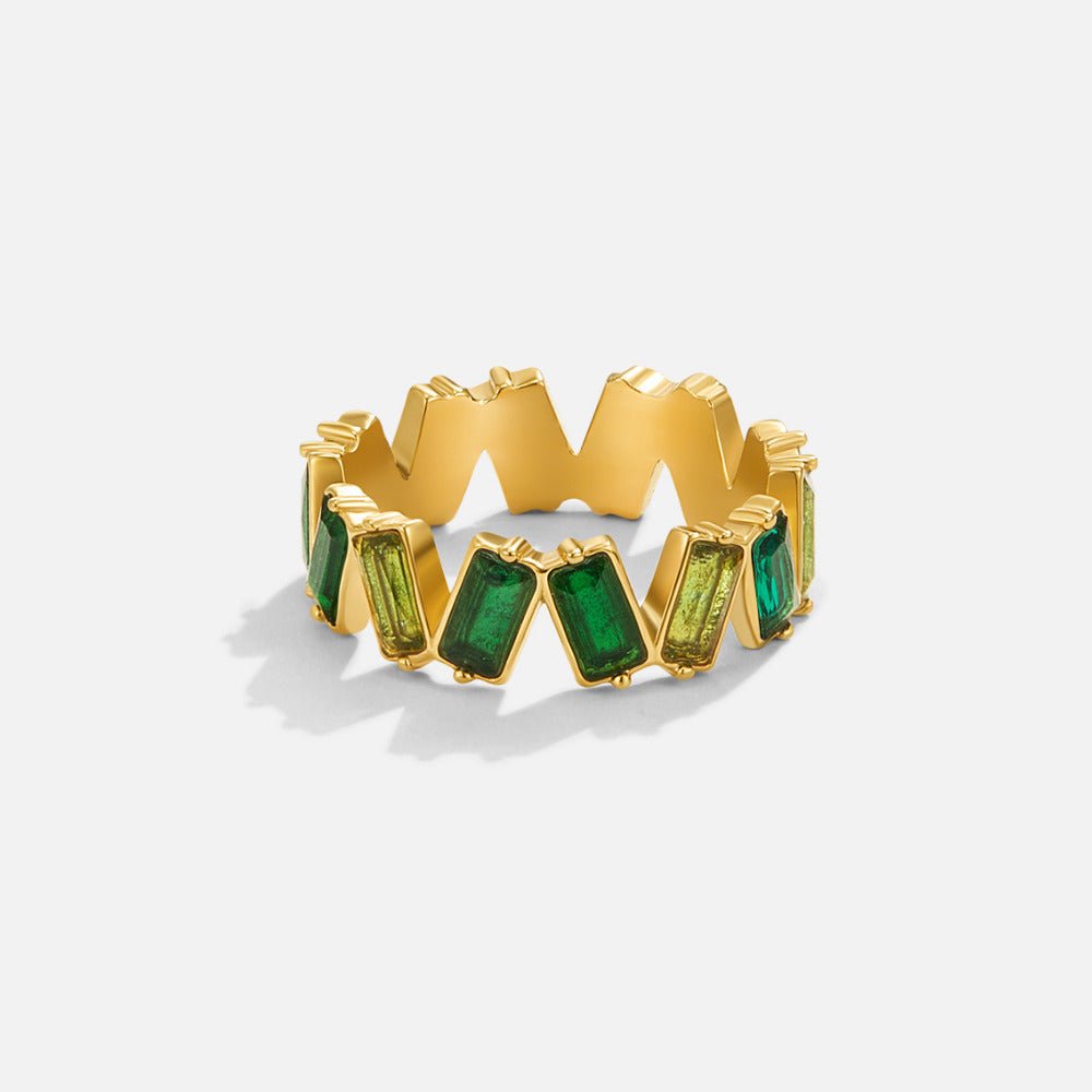 Bague Baguette en Cristal 'Sapphire Dream'