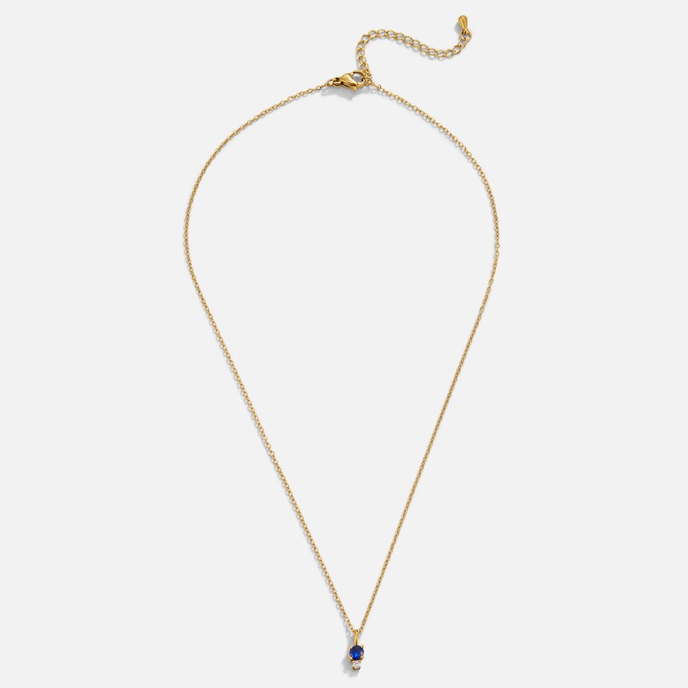 Collier Pendentif Goutte Saphir