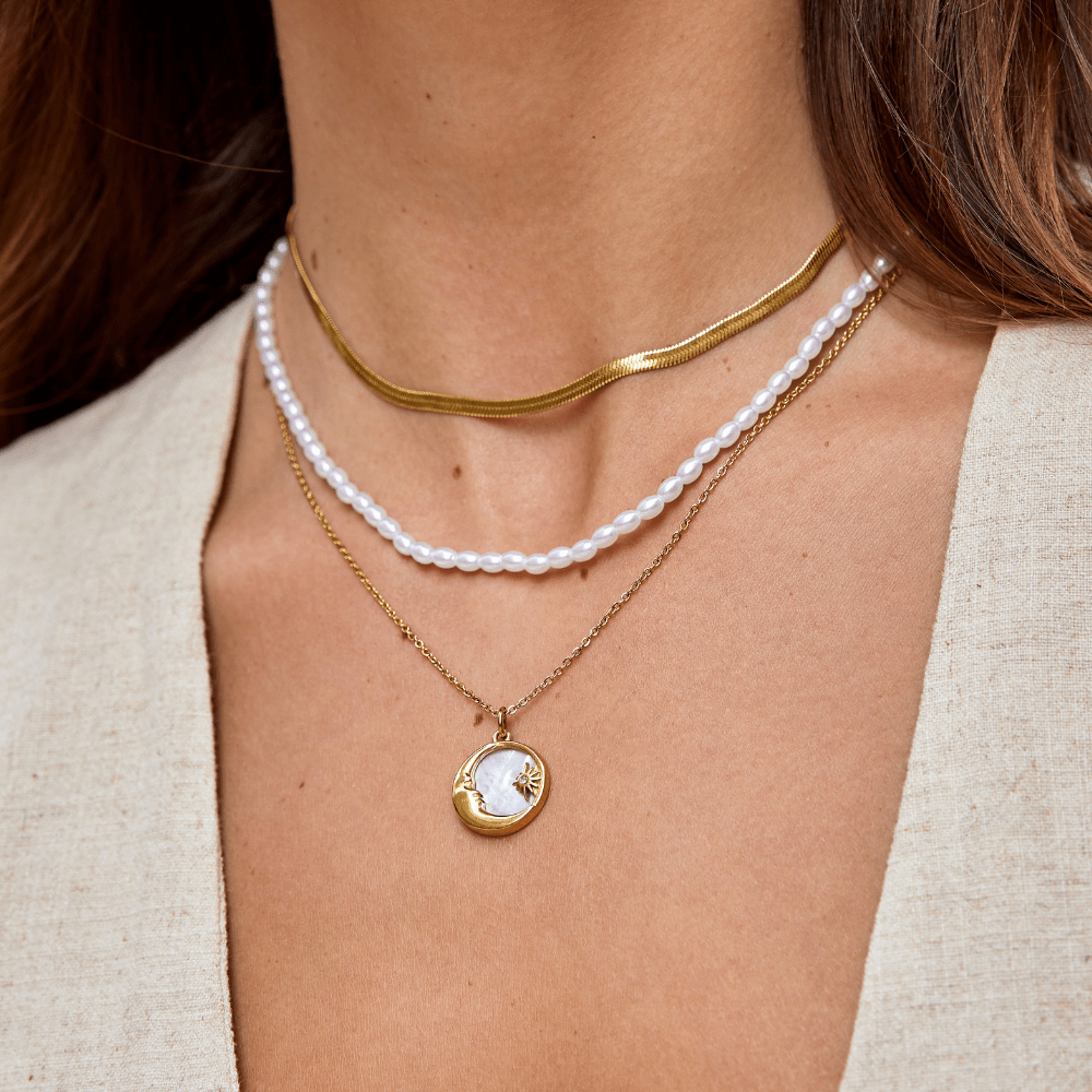 Collier en Chaîne Serpent en Or Sarya