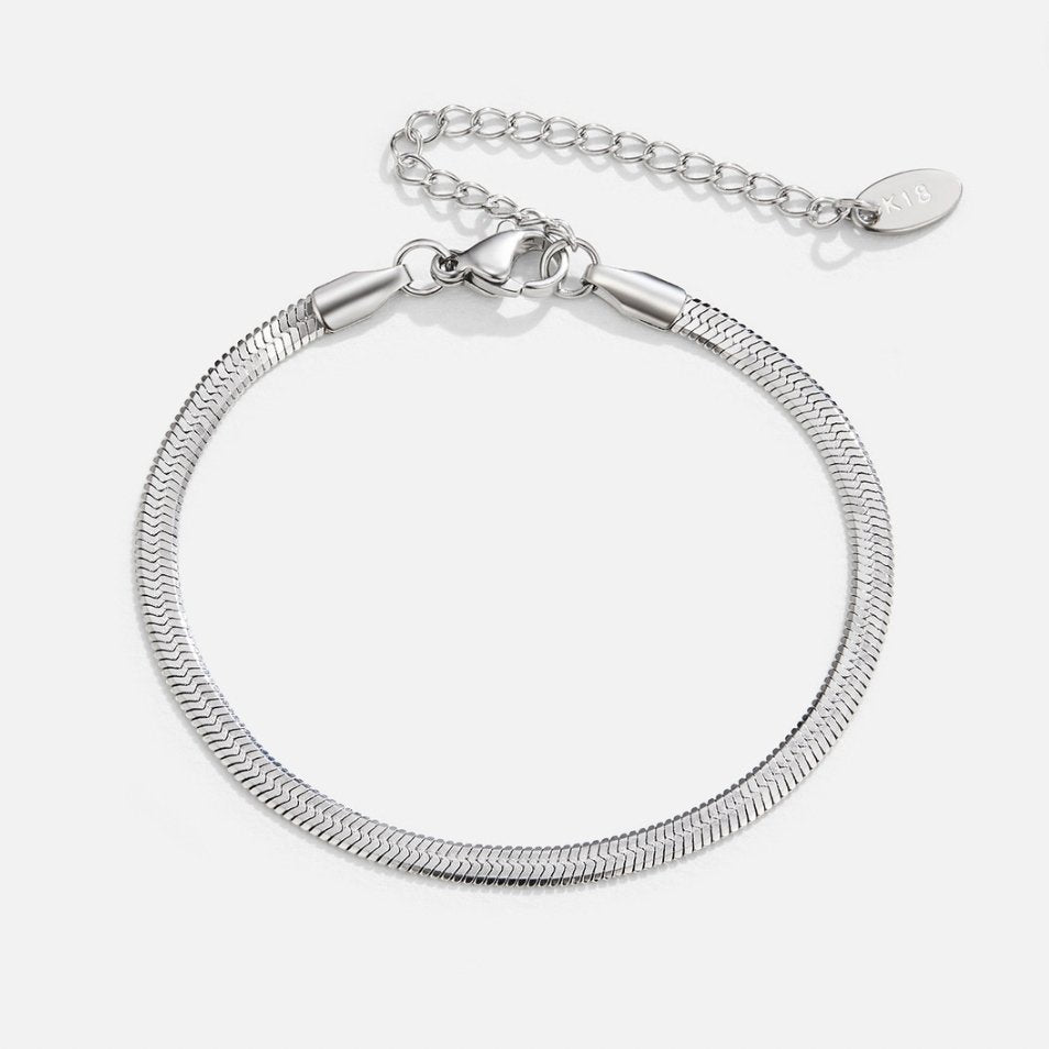 Bracelet en argent Sarya Snake Chain