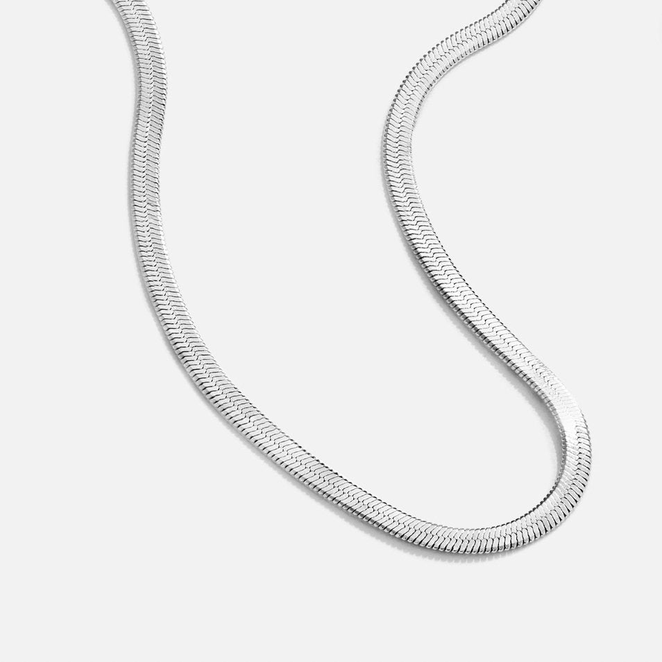 Collier Argent Chaîne Serpent Sarya