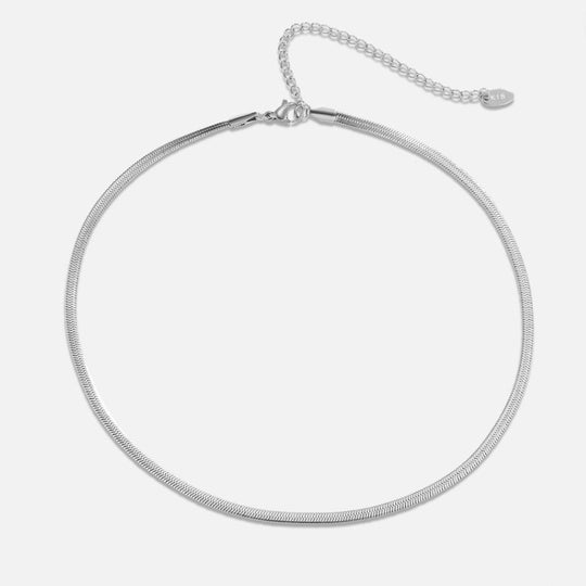 Collier Argent Chaîne Serpent Sarya