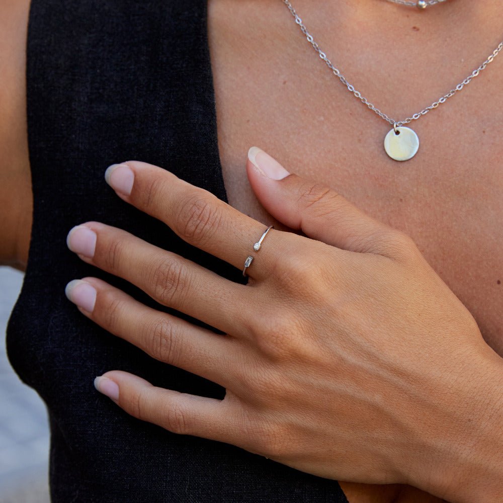 Bague Argent Cristal Serena