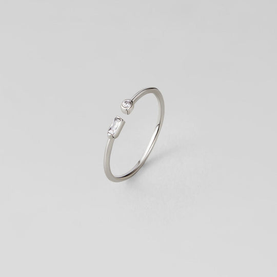 Bague Argent Cristal Serena