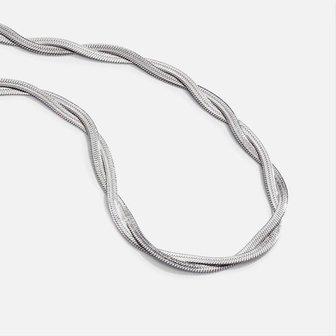 Collier en Chaîne Serpent Twist Chiara Argent