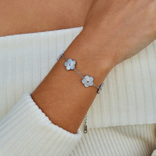 Bracelet Argent Trèfle