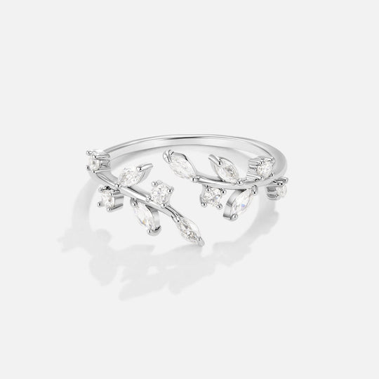 Bague Argent Vigne en Cristal