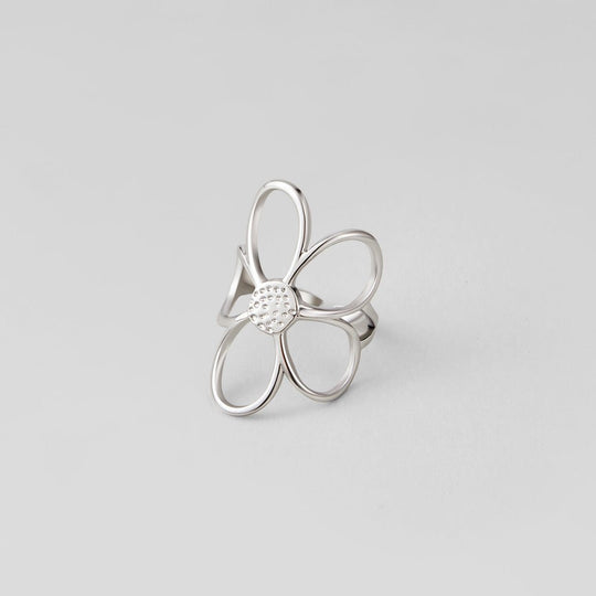 Bague Argent Fleur Marguerite