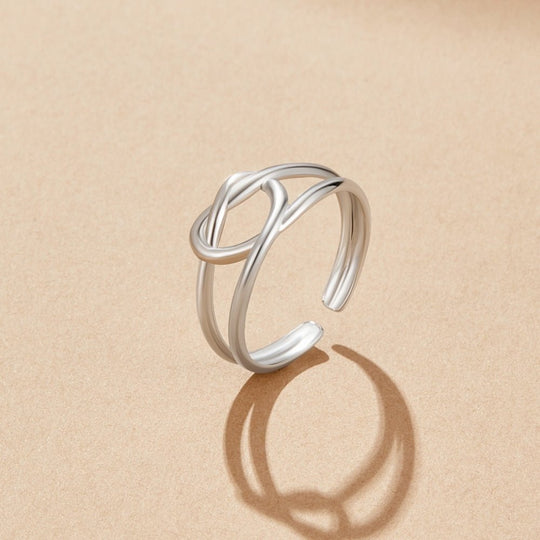 Bague en Argent en Nœud d'Amour