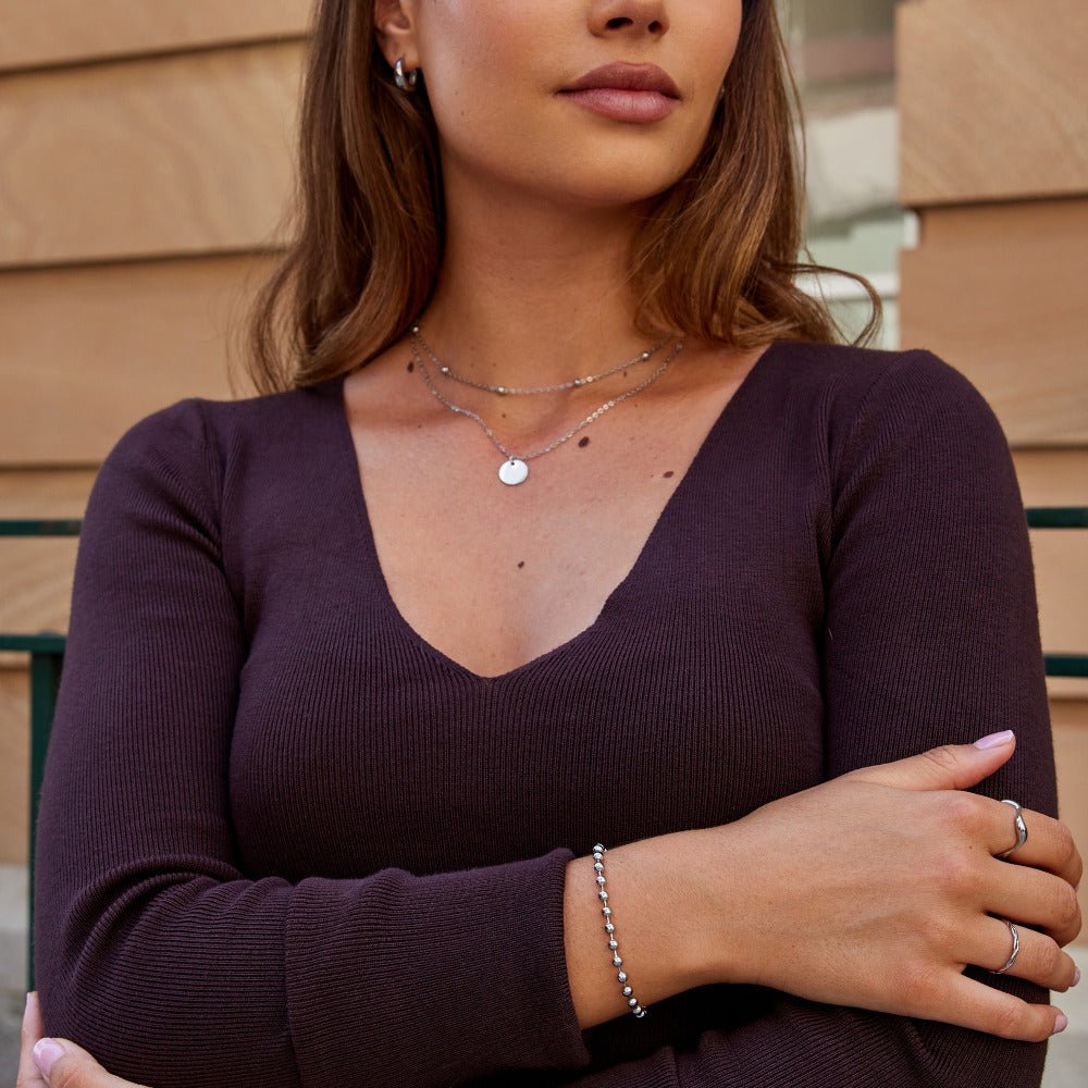 Bracelet Argent Perles Lulu