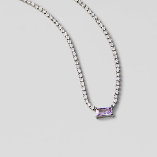 Collier Argent Cristal Luxe