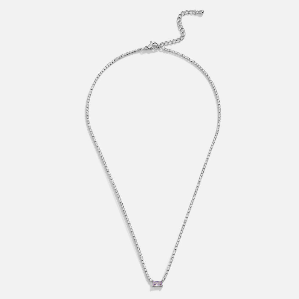 Collier Argent Cristal Luxe