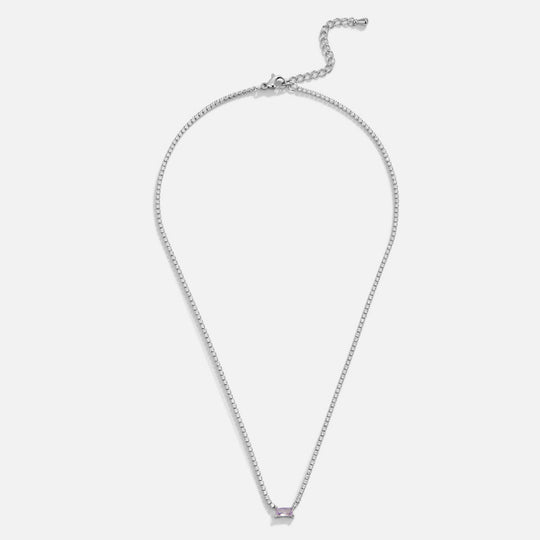 Collier Argent Cristal Luxe