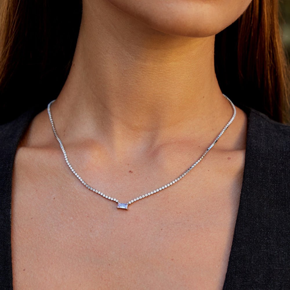 Collier Argent Cristal Luxe