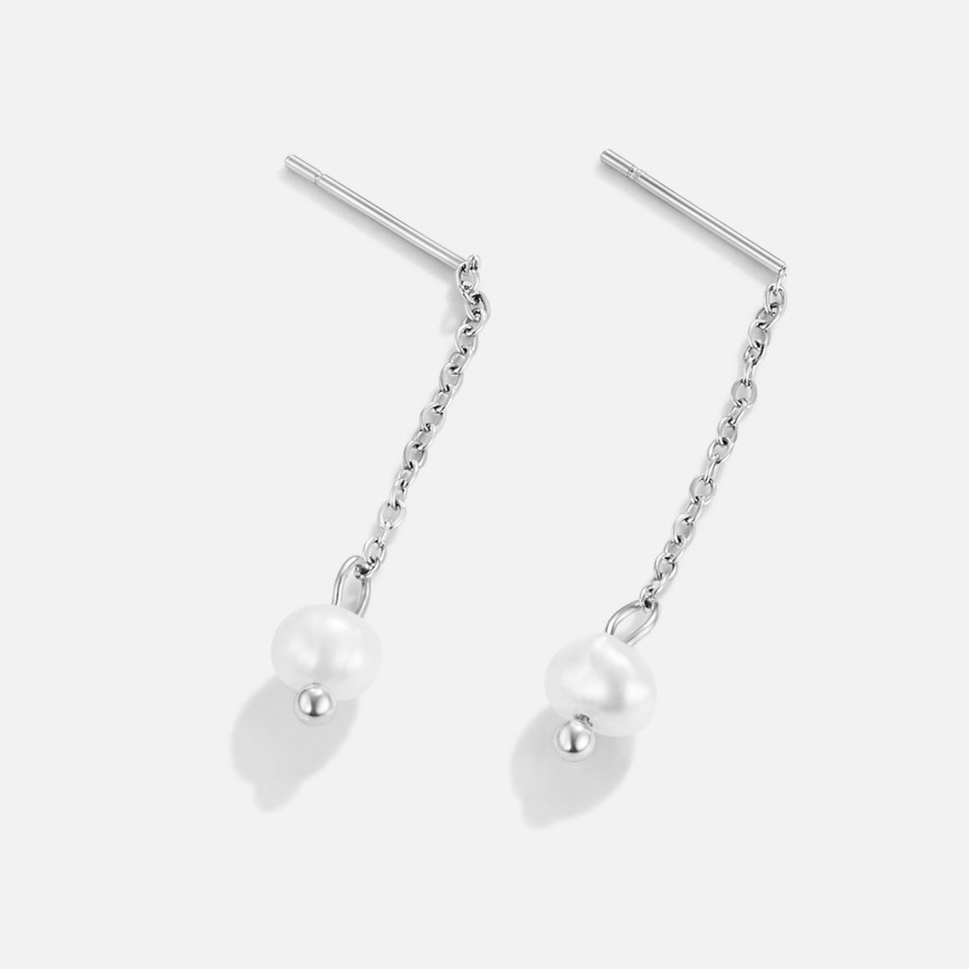 Boucles d'Oreilles Argent Perles Maria