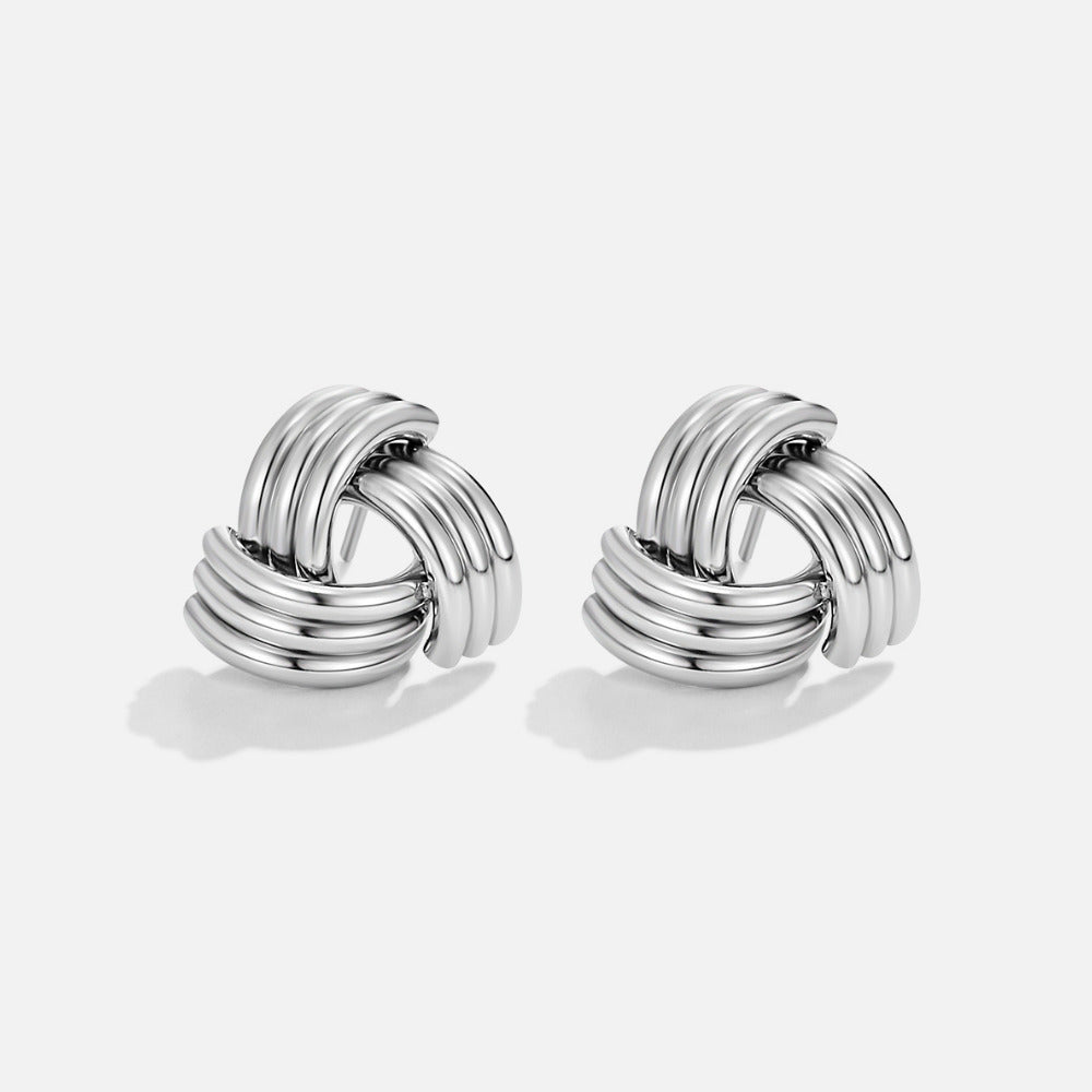 Boucles d'oreilles maxi twist en argent