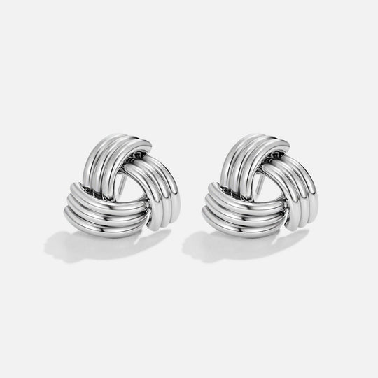 Boucles d'oreilles maxi twist en argent