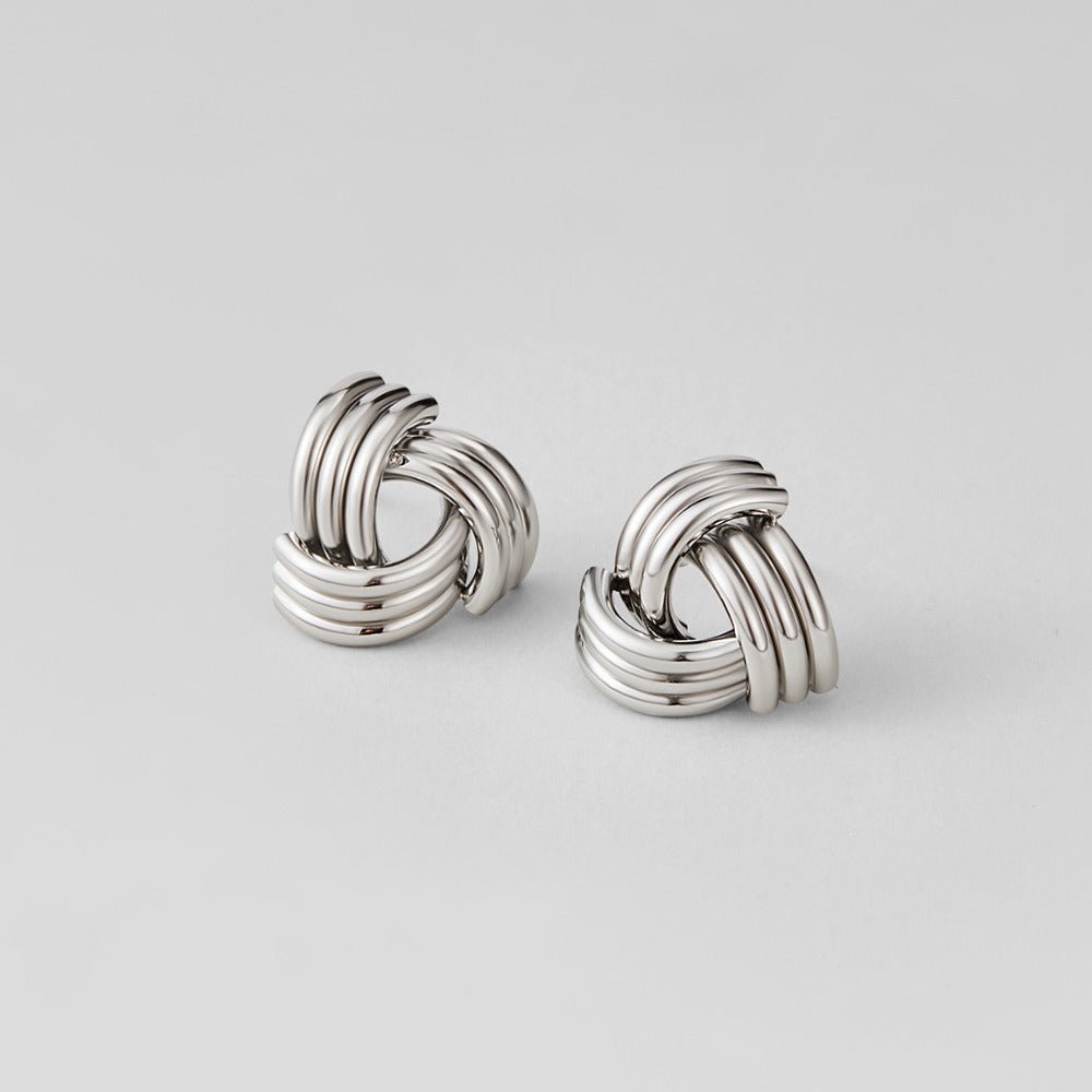 Boucles d'oreilles maxi twist en argent