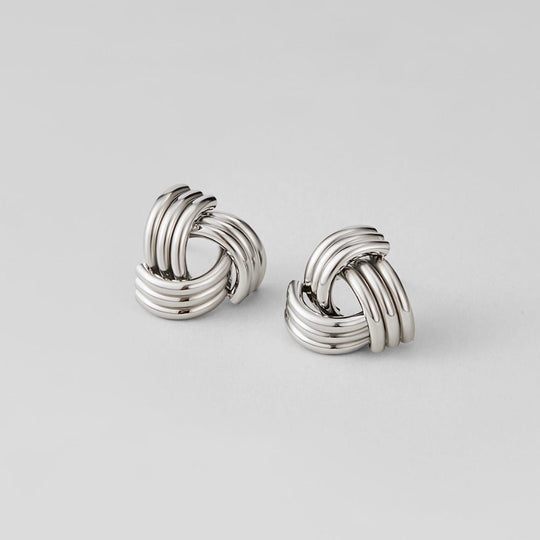 Boucles d'oreilles maxi twist en argent