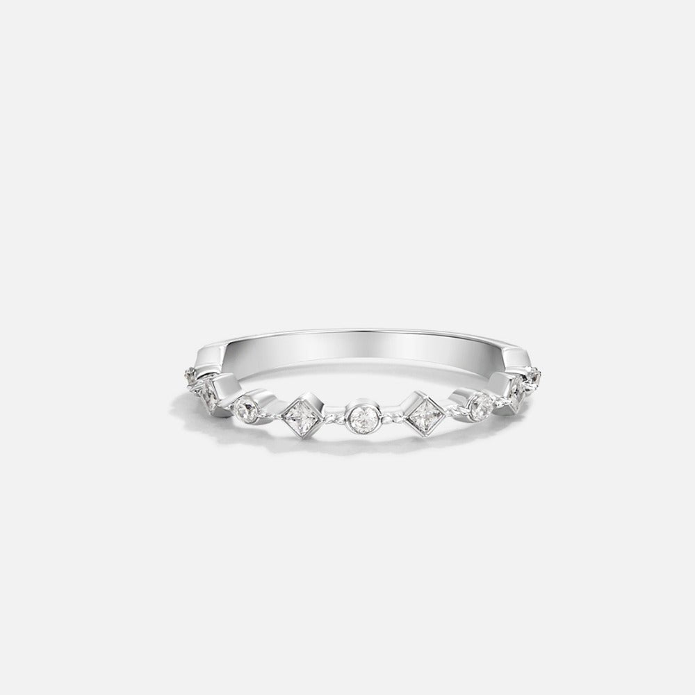 Bague en Cristal Milana Argent