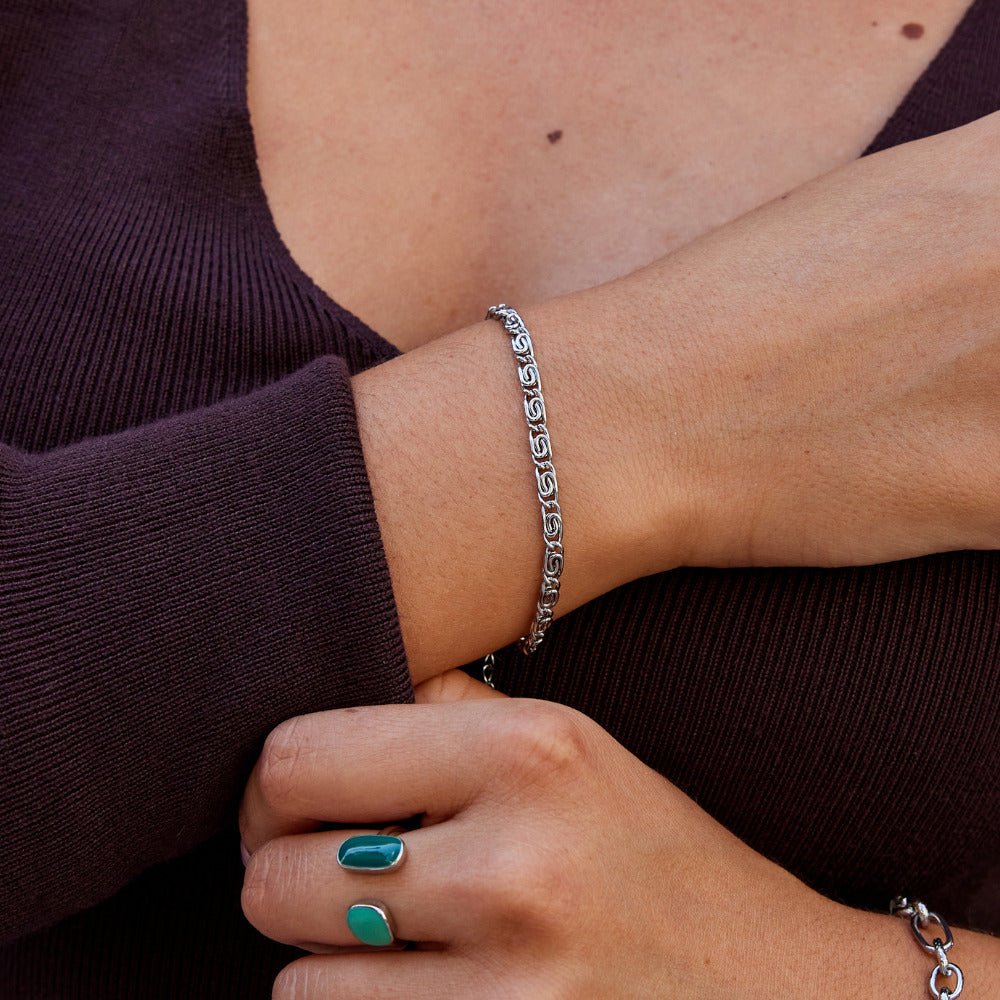 Bracelet Argent Chaîne à Maillons