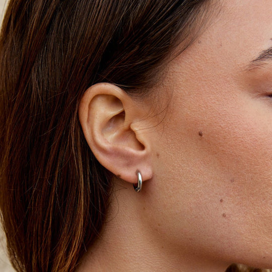 Ensemble de Mini Boucles d'Oreilles Trio Argent
