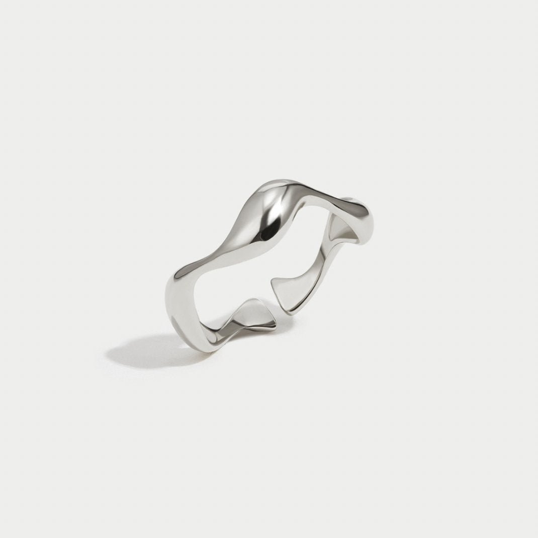 Bague Argent Vague