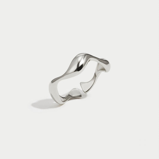 Bague Argent Vague