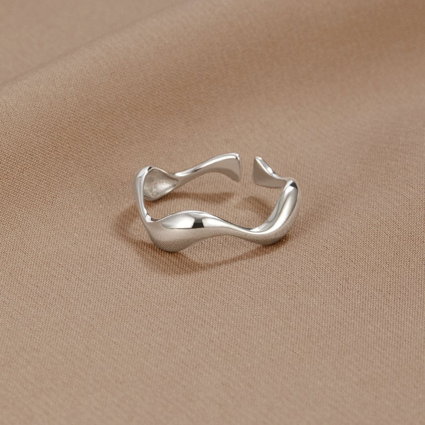 Bague Argent Vague