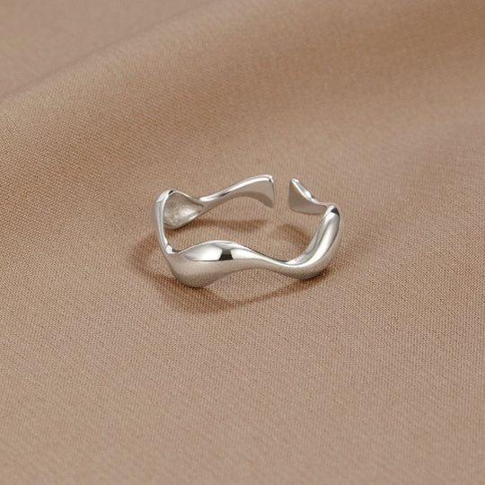 Bague Argent Vague