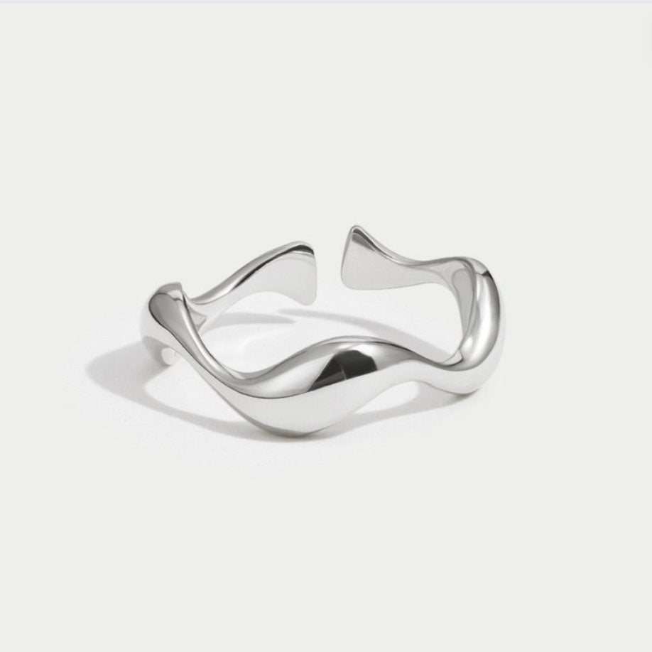 Bague Argent Vague