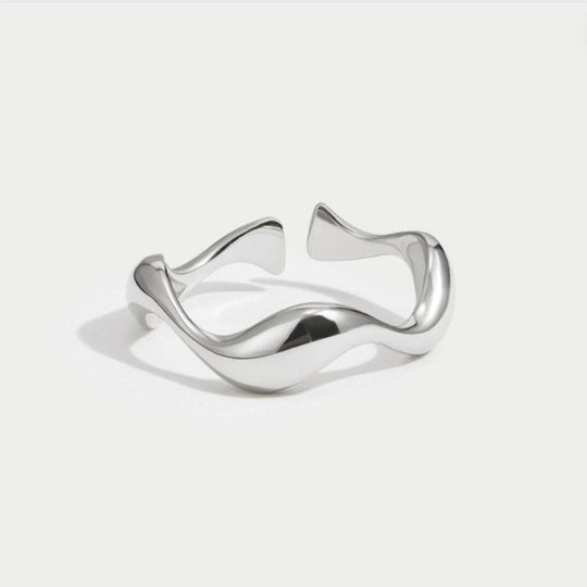 Bague Argent Vague