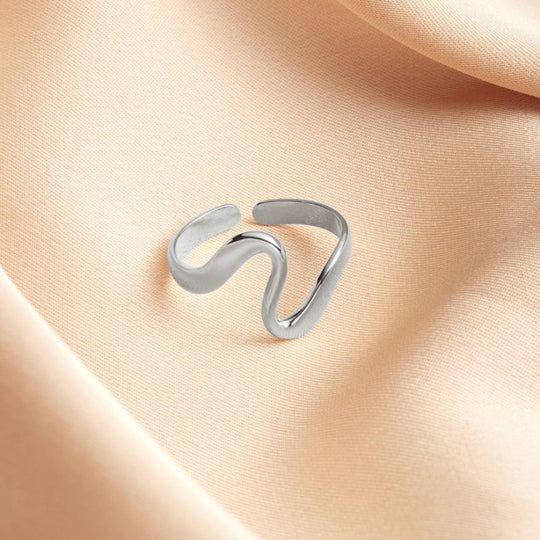 Bague Argent Vague