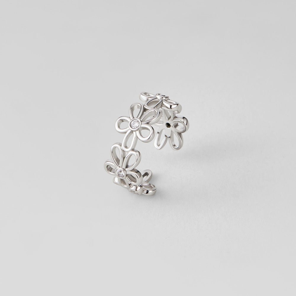 Bague Argent Infini Fleur Sauvage