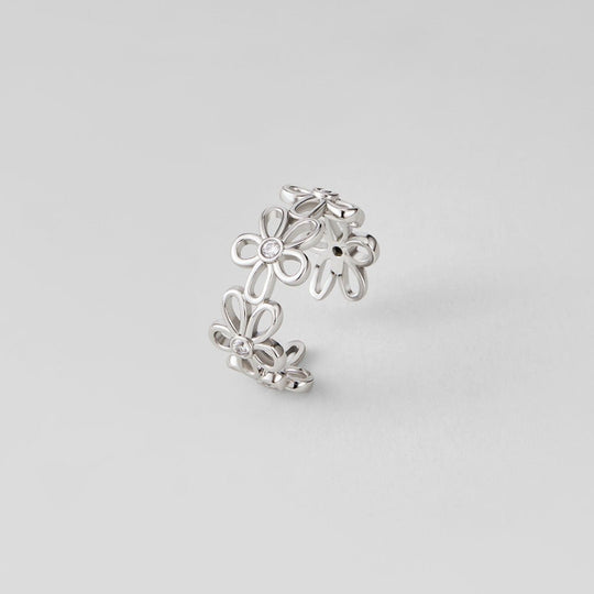 Bague Argent Infini Fleur Sauvage