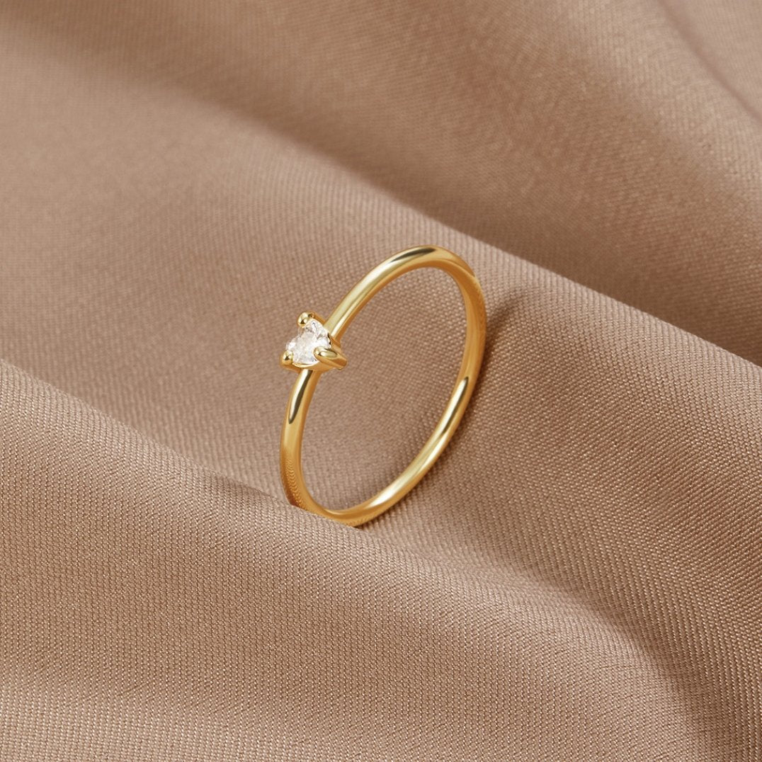 Bague en Cristal Cœur 'Petit Amour'
