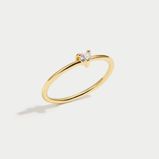 Bague en Cristal Cœur 'Petit Amour'