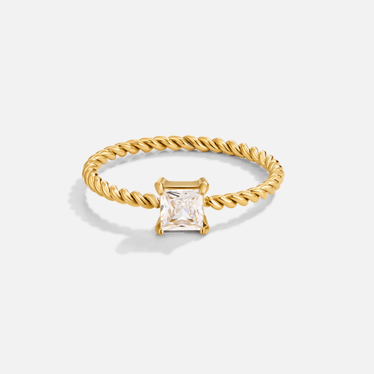 Bague Tordue Sofia en Cristal