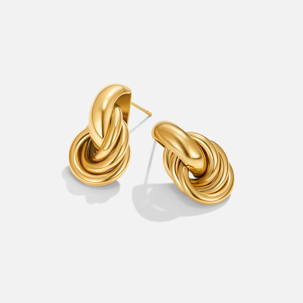 Boucles d'oreilles créoles en or torsadé Sofia